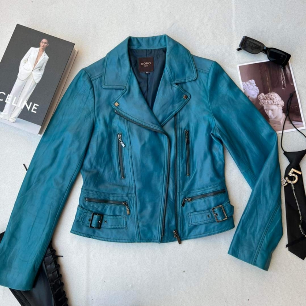 Robo real leather bike jacket